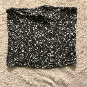American eagle- Sage green floral tube top.